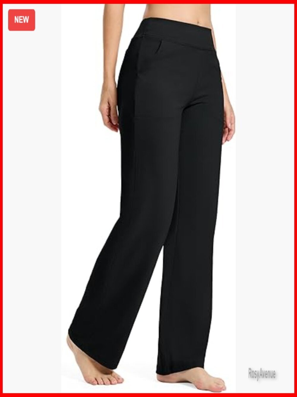 Tall Wide Leg Yoga Pants High Waist Stretch Sweatpants with Pockets